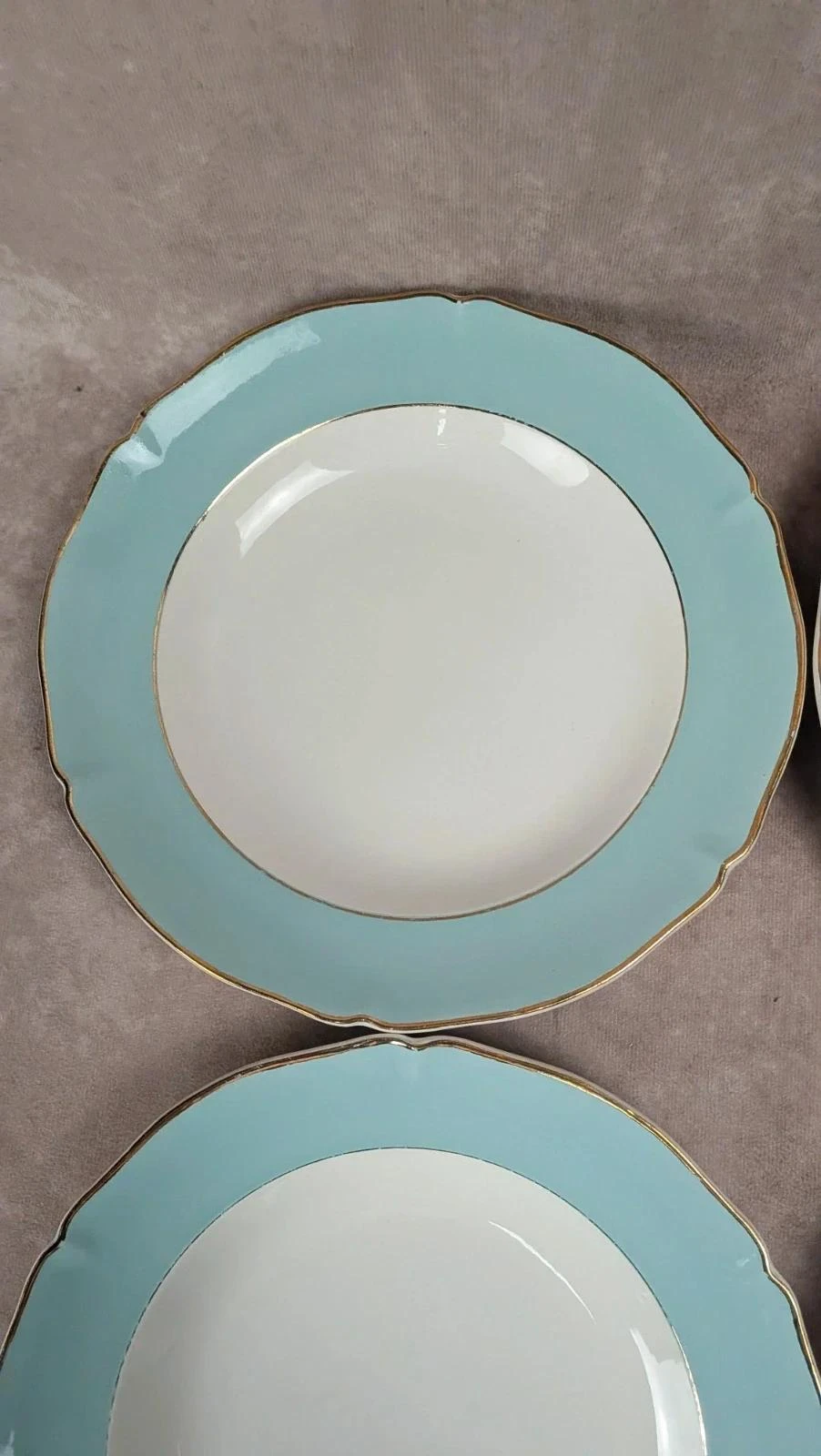 Lot de 6 assiettes creuses anciennes Seranord Saint-amand – Modèle Chambord – photo 5